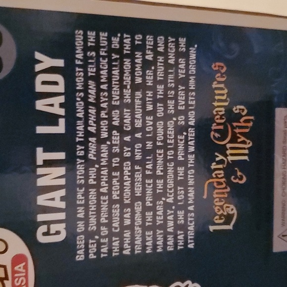 Legendary Creatures & Myths - 6 inch Giant Lady Funko Pop - Asia Exclusive New - Picture 4 of 4